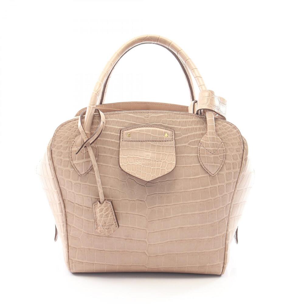 Louis Vuitton Miraris Handbag Exotic Leather Beige